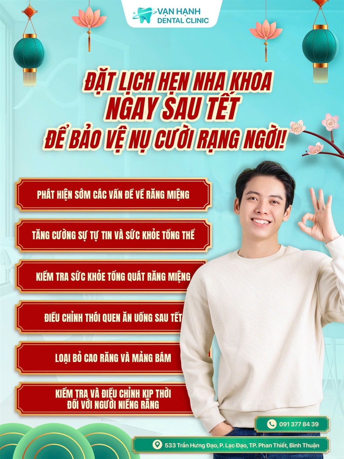 ĐẶT LỊCH HẸN NHA KHOA VẠN HẠNH NGAY SAU TẾT ĐỂ BẢO VỆ NỤ CƯỜI RẠNG NGỜI
