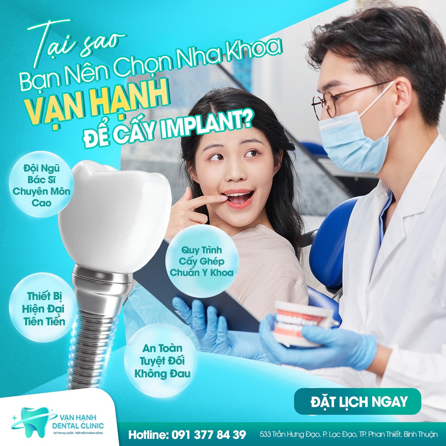 TẠI SAO BẠN NÊN CHỌN NHA KHOA VẠN HẠNH ĐỂ CẤY IMPLANT