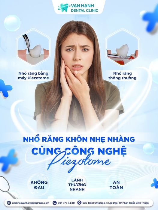 NHỔ RĂNG KHÔN MỀM MẠI VỚI CÔNG NGHỆ SIÊU ÂM PIEZOTOME