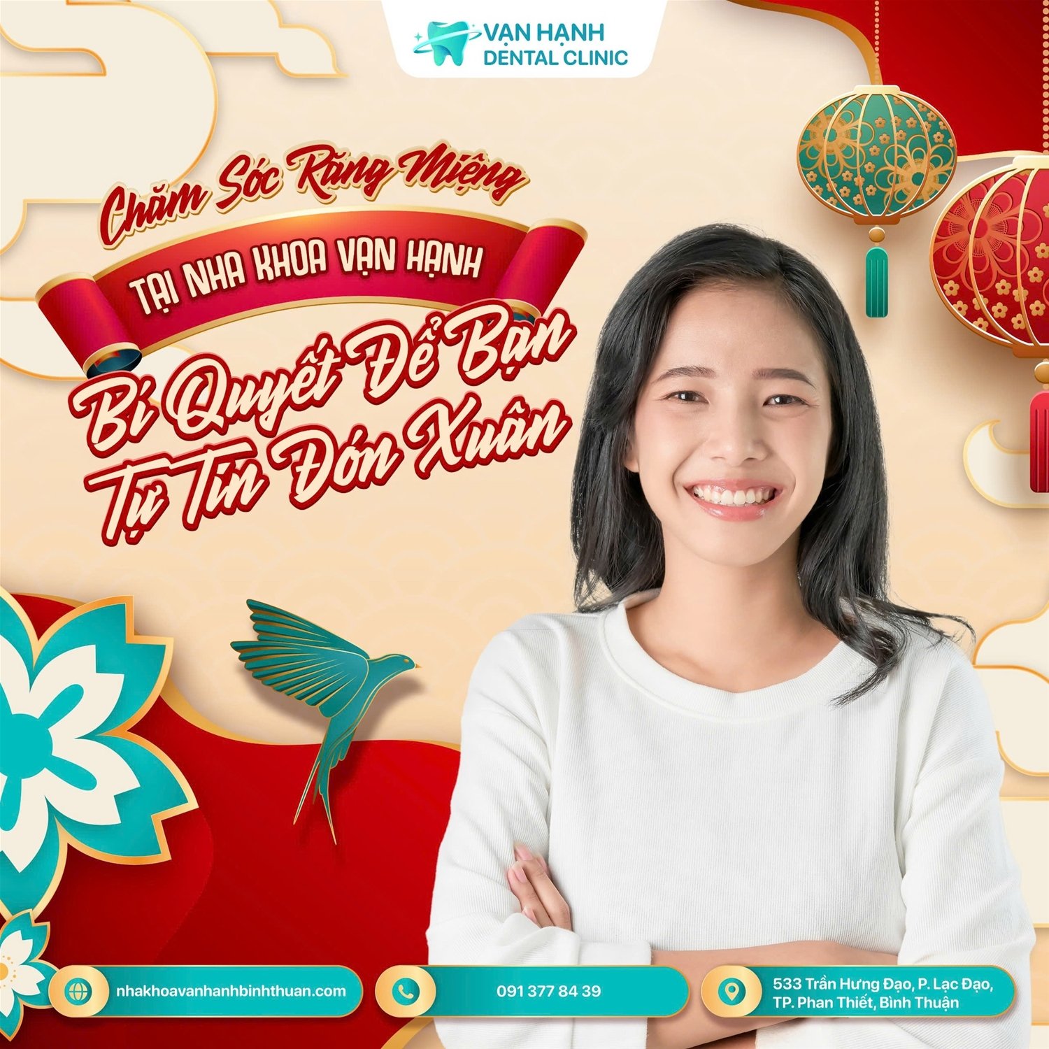 CHĂM SÓC RĂNG MIỆNG TẠI NHA KHOA VẠN HẠNH BÌNH THUẬN - BÍ QUYẾT GIÚP BẠN TỰ TIN ĐÓN XUÂN