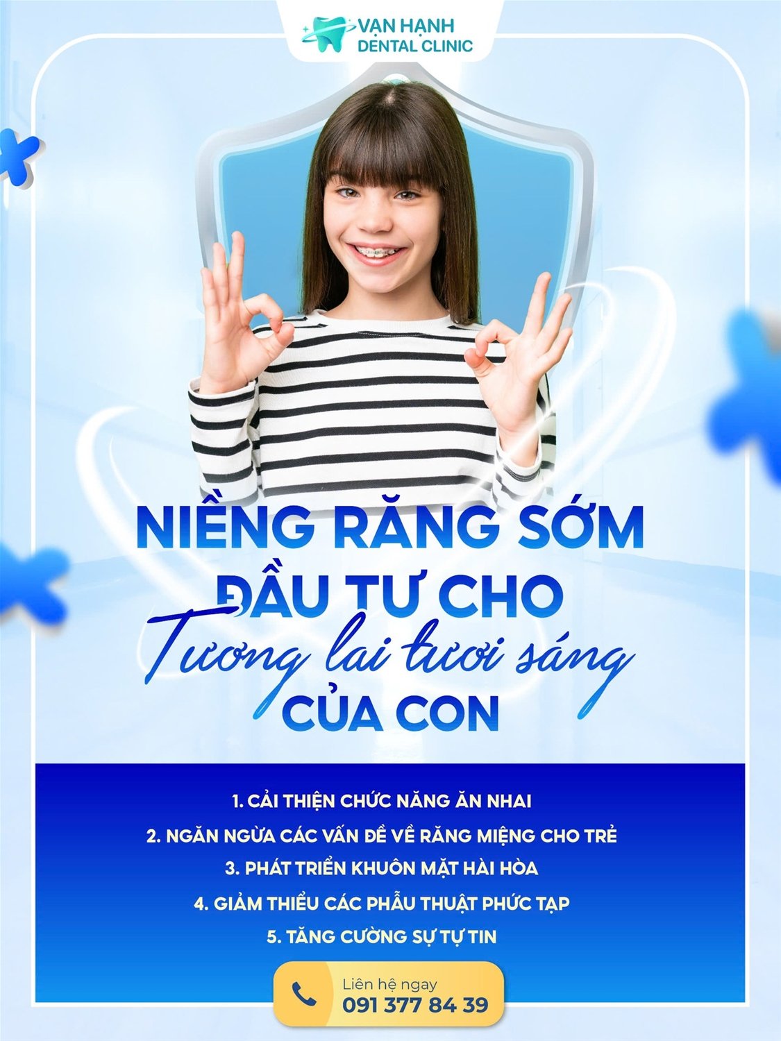 NIỀNG RĂNG SỚM: ĐẦU TƯ CHO TƯƠNG LAI TƯƠI SÁNG CỦA CON