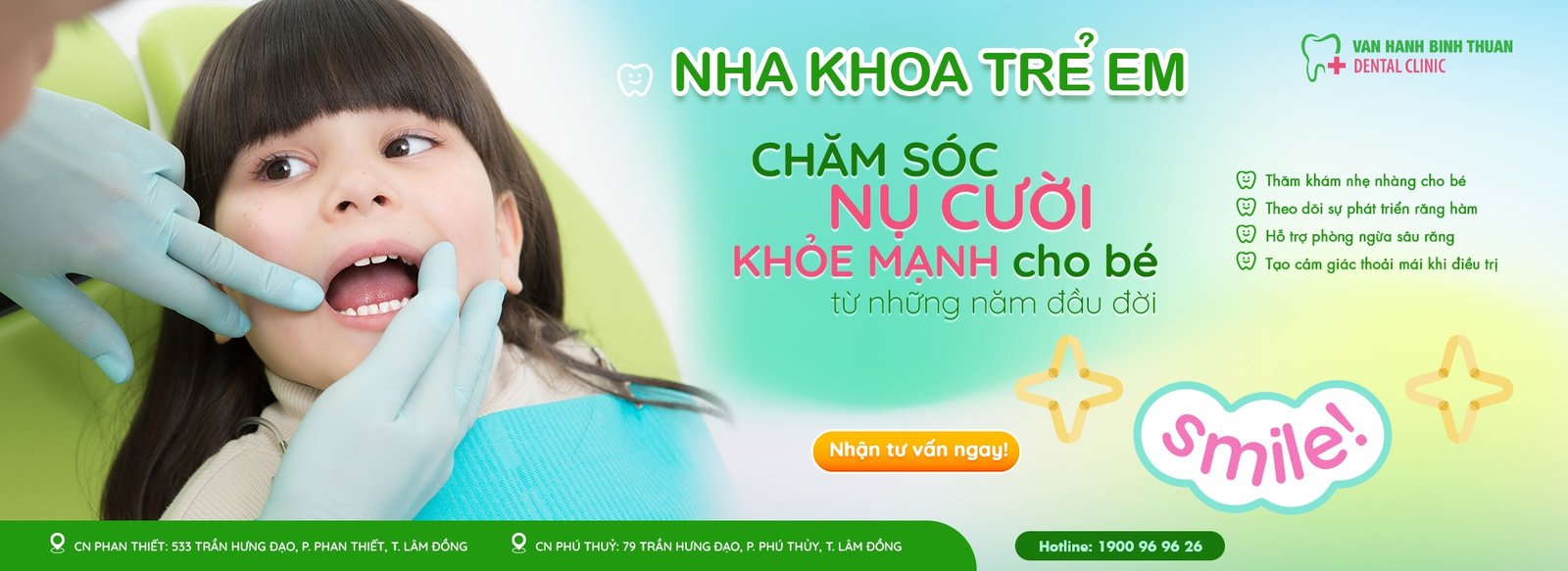 Banner nha khoa trẻ em