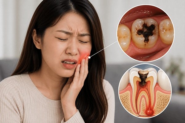 Răng sâu nặng gây đau nhức kéo dài