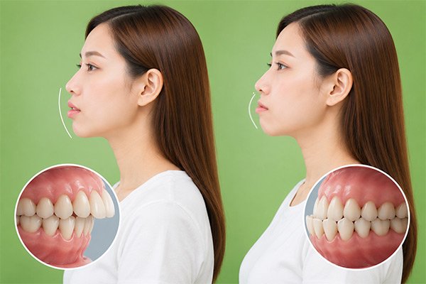 Tình trạng răng hô móm